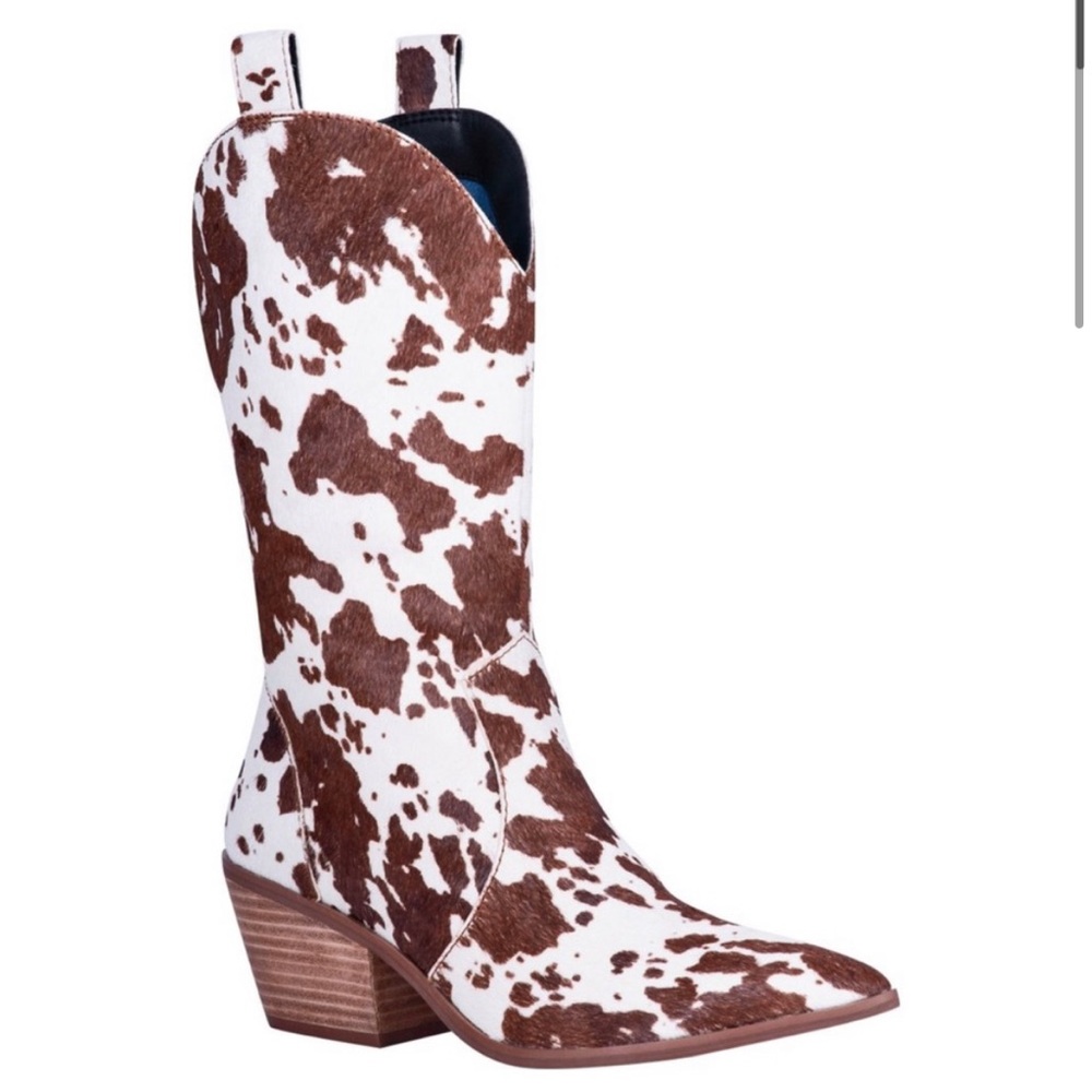 Cowprint Cowboy Boots